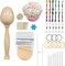 Darning Egg Darning Loom Kit: Wood Darning Egg Kit for Handcraft DIY Weaving Tool